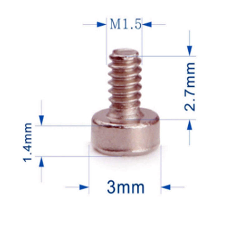Vite per elettronica mini torx piccola in acciaio inossidabile M1.6 per orologio