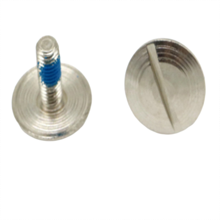 Vite Chicago con toppa in nylon blu con testa a traliccio M1.2 per elettronica