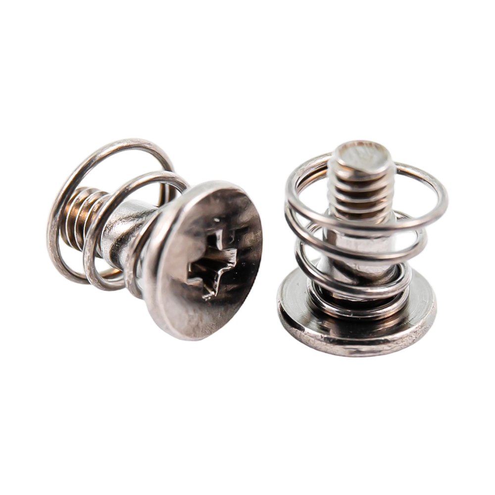 Viti imperdibili per pannelli in acciaio inox a testa piatta personalizzate con molla Viti imperdibili per pannelli in acciaio inox a testa piatta personalizzate con molla
