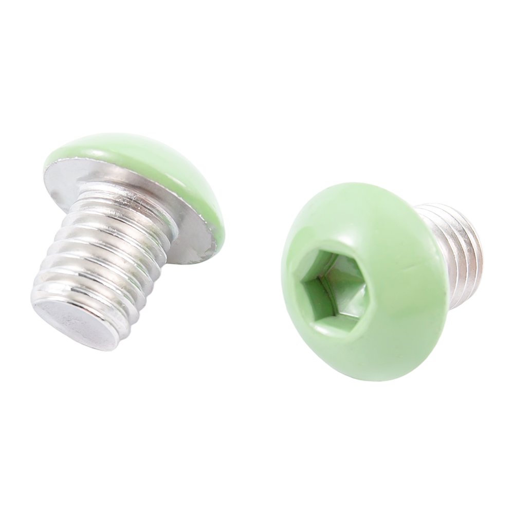 Viti in acciaio inossidabile con filettatura a macchina con testa a bottone con verniciatura verde personalizzata Viti in acciaio inossidabile con filettatura a macchina con testa a bottone con verniciatura verde personalizzata