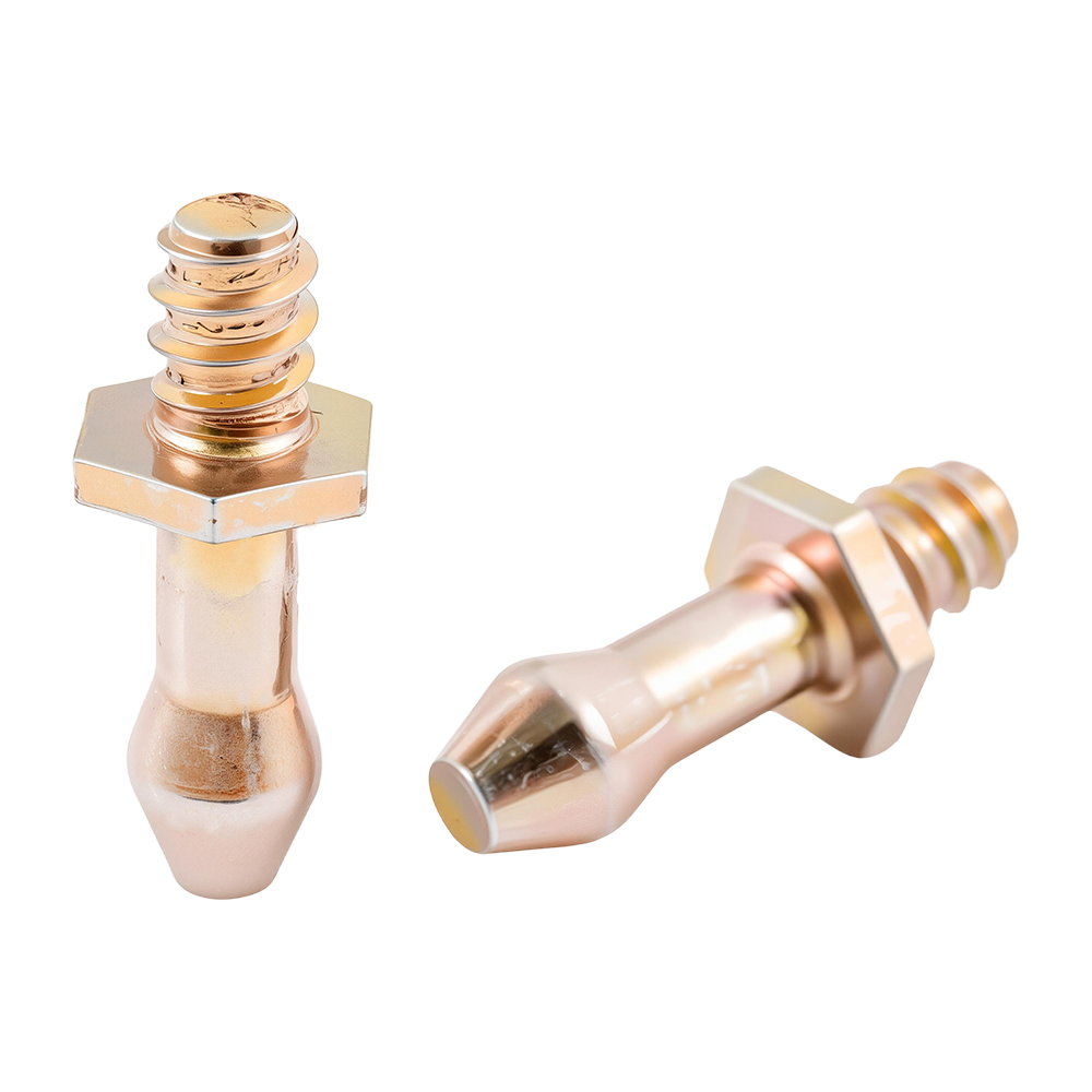 Viti filettate a macchina color oro rosa con testa speciale personalizzata