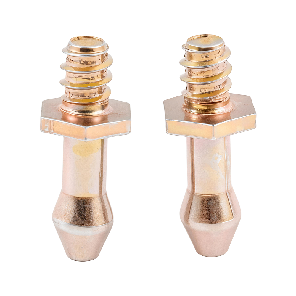 Viti filettate a macchina color oro rosa con testa speciale personalizzata Viti filettate a macchina color oro rosa con testa speciale personalizzata