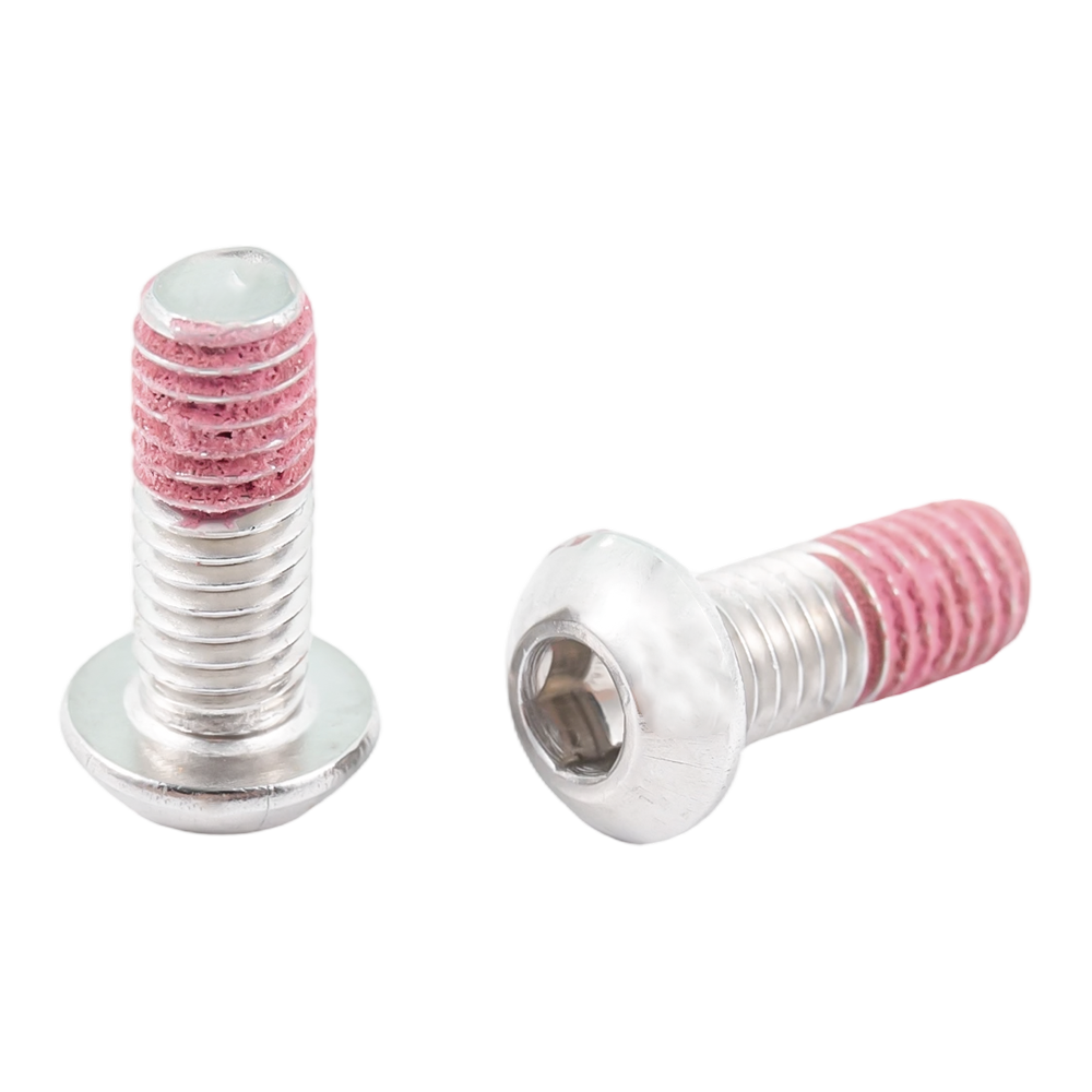 Viti patch in nylon con testa a bottone in acciaio inossidabile anti viti allentate