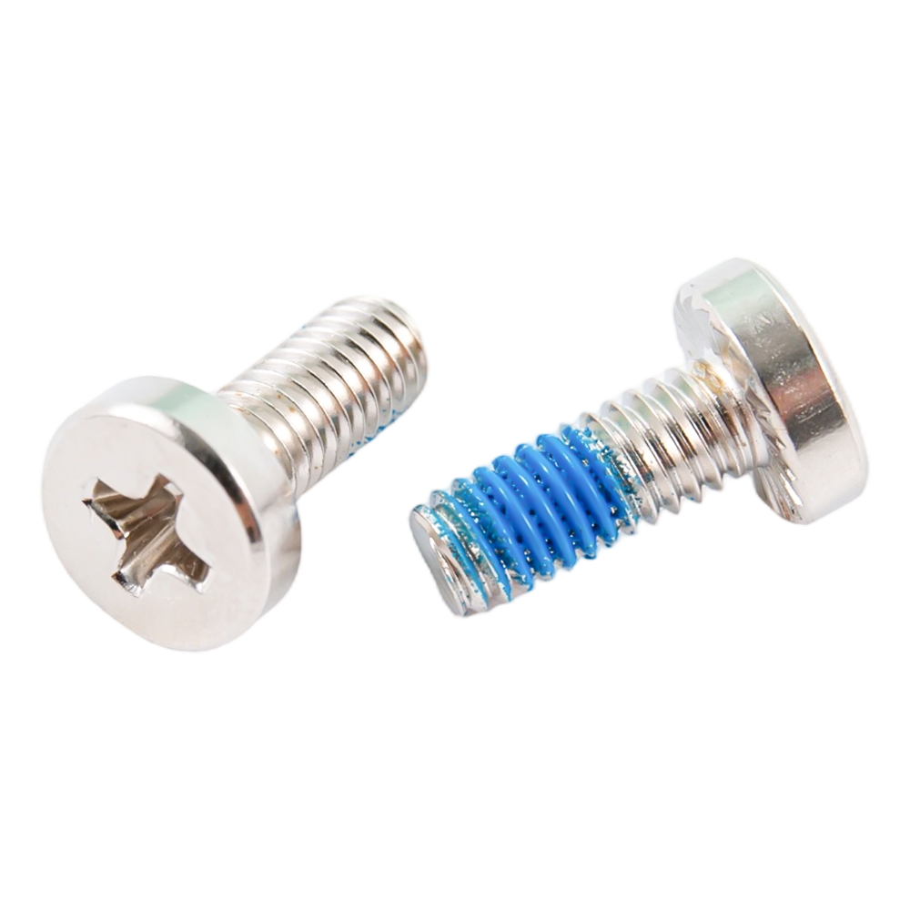 Viti in acciaio inox a testa piatta tutto filetto con toppa in nylon Viti in acciaio inox a testa piatta tutto filetto con toppa in nylon