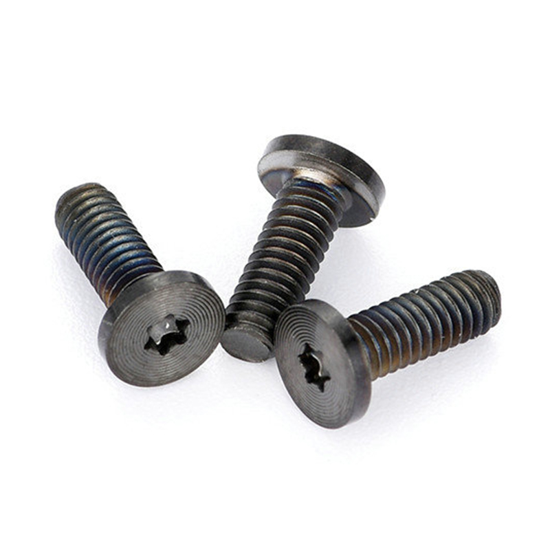 Viti in PVD nero torx testa piatta modello CD Viti in PVD nero torx testa piatta modello CD