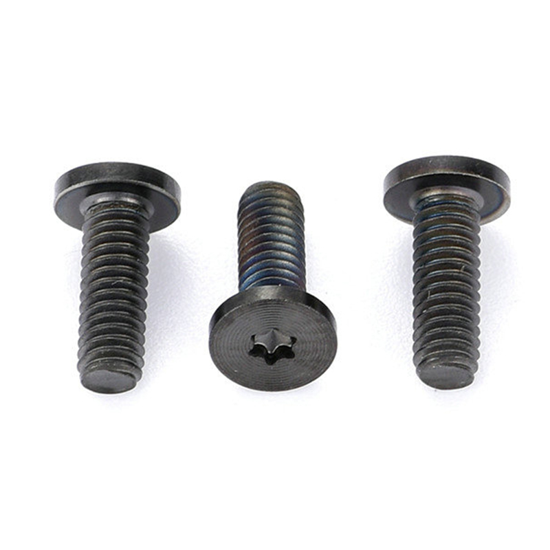 Viti in PVD nero torx testa piatta modello CD Viti in PVD nero torx testa piatta modello CD