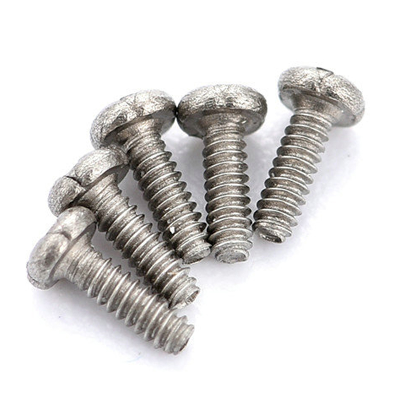 Microviti piccole in acciaio inox a testa semitonda e croce