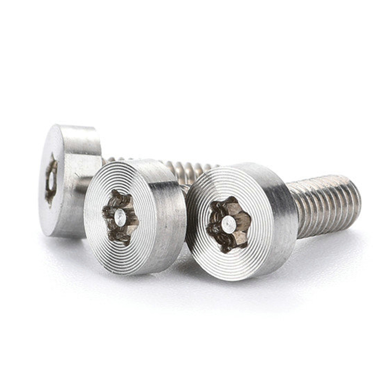 Vite torx con testa a tazza spazzolata satinata in acciaio inossidabile di nuovo design Vite torx con testa a tazza spazzolata satinata in acciaio inossidabile di nuovo design