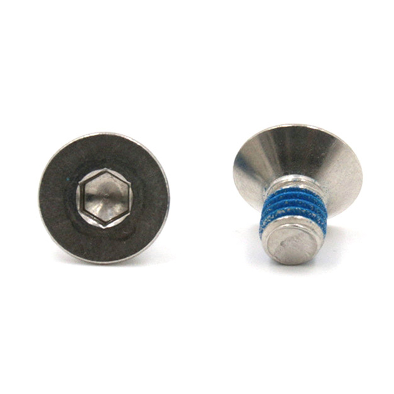 Micro mini viti a testa svasata di vendita calda con toppa in nylon Micro mini viti a testa svasata di vendita calda con toppa in nylon
