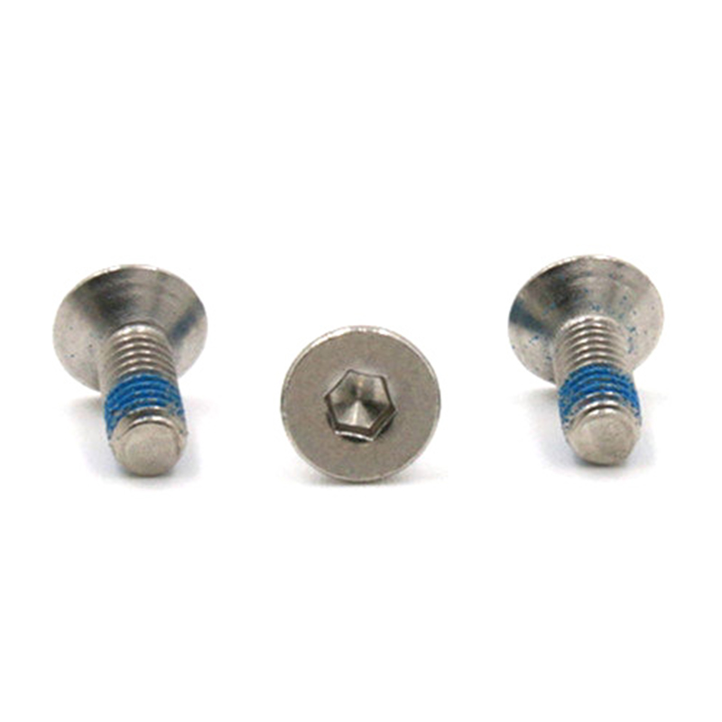 Micro mini viti a testa svasata di vendita calda con toppa in nylon Micro mini viti a testa svasata di vendita calda con toppa in nylon