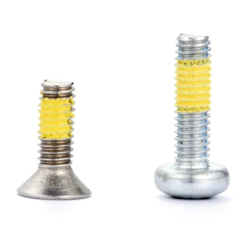 Vite a macchina Torx (esagonale) a testa cilindrica (svasata) con toppa in nylon giallo Vite a macchina Torx (esagonale) a testa cilindrica (svasata) con toppa in nylon giallo
