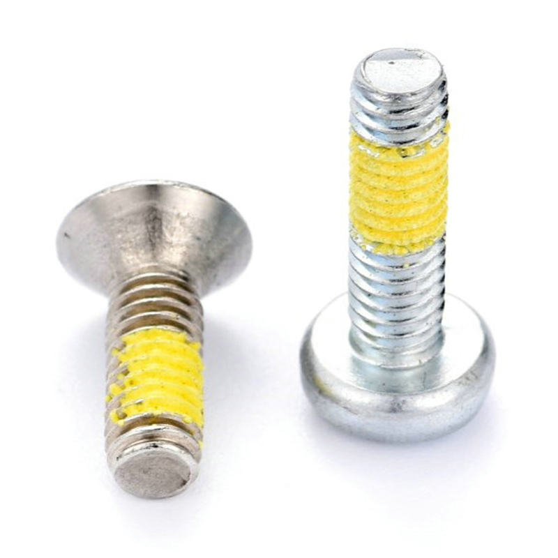 Vite a macchina Torx (esagonale) a testa cilindrica (svasata) con toppa in nylon giallo