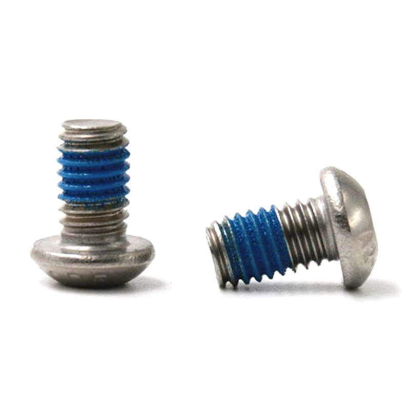 Microvite piccola con presa a testa tonda M2 con toppa in nylon Microvite piccola con presa a testa tonda M2 con toppa in nylon