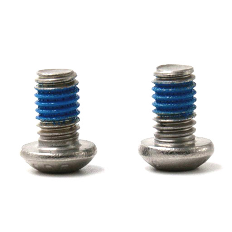 Microvite piccola con presa a testa tonda M2 con toppa in nylon Microvite piccola con presa a testa tonda M2 con toppa in nylon