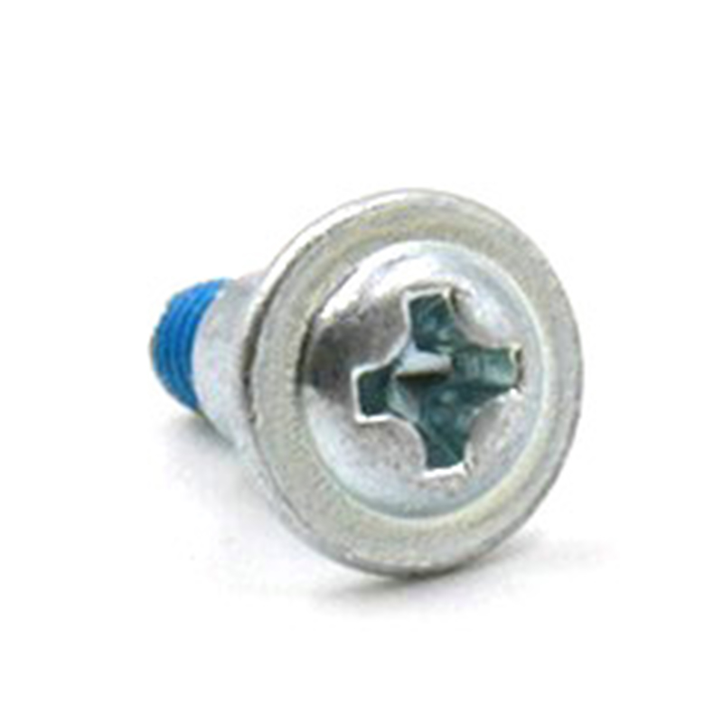 Microvite a croce con testa a rondella con toppa in nylon Microvite a croce con testa a rondella con toppa in nylon