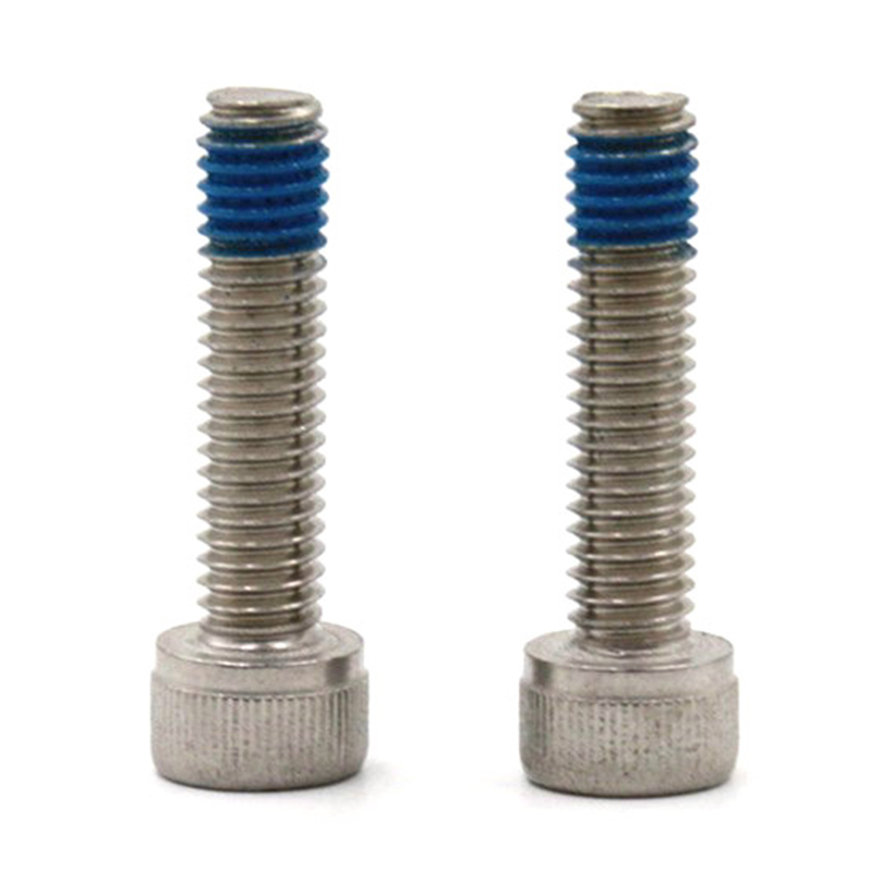 Vite a testa cava esagonale 18-8 in acciaio inox con toppa in nylon Vite a testa cava esagonale 18-8 in acciaio inox con toppa in nylon
