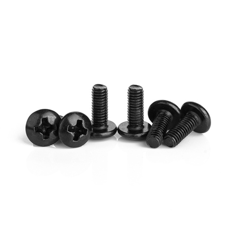 Vite a macchina con testa a croce M5 in acciaio inossidabile nero Vite a macchina con testa a croce M5 in acciaio inossidabile nero