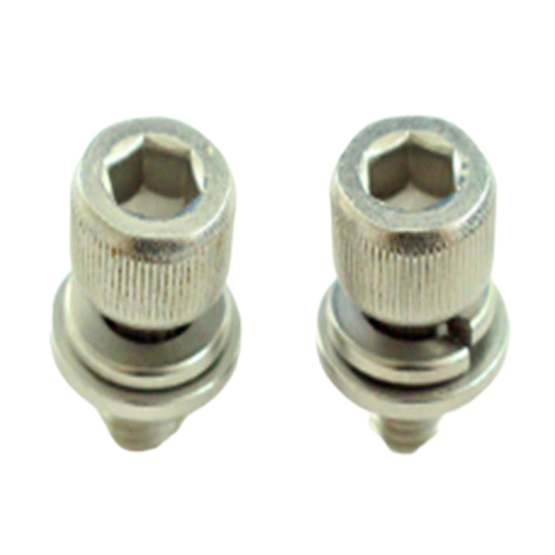 Vite combinata con doppia rondella a esagono incassato in zinco bianco blu Vite combinata con doppia rondella a esagono incassato in zinco bianco blu