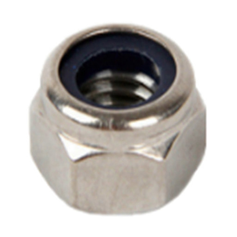 Dado autobloccante con inserto flangia in nylon M3 in acciaio inossidabile