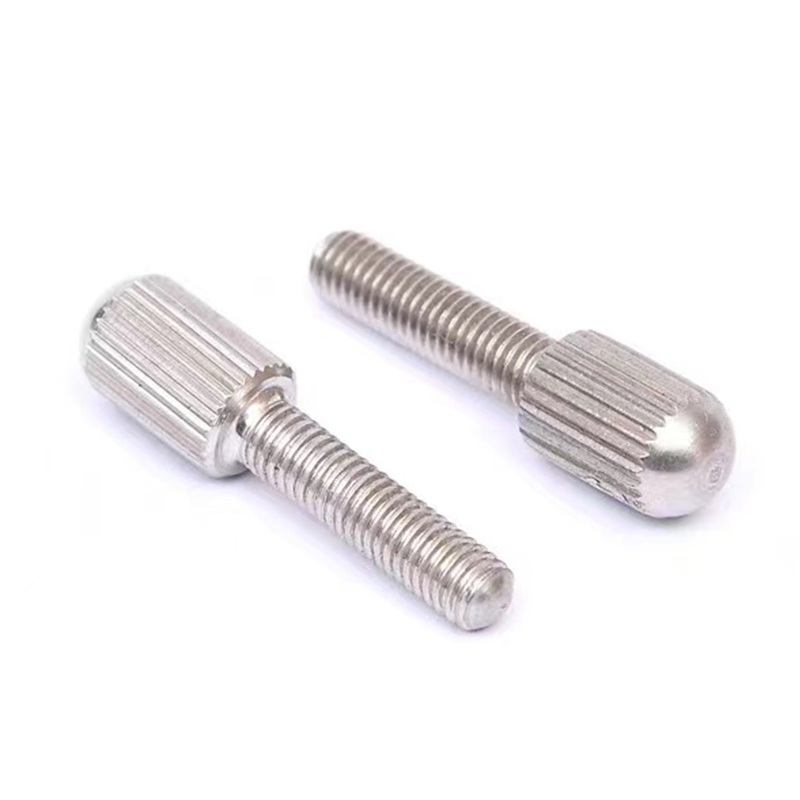 Vite m3 a testa stretta zigrinata in acciaio inossidabile di nuovo design Vite m3 a testa stretta zigrinata in acciaio inossidabile di nuovo design