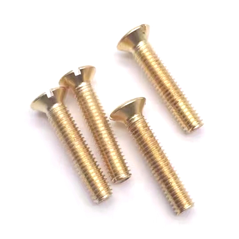 Vite per mobili a testa ovale con filettatura completa M6 in ottone massiccio Vite per mobili a testa ovale con filettatura completa M6 in ottone massiccio