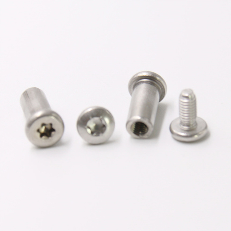 Vite maschio e femmina testa torx m3 in acciaio inox per coltello Vite maschio e femmina testa torx m3 in acciaio inox per coltello