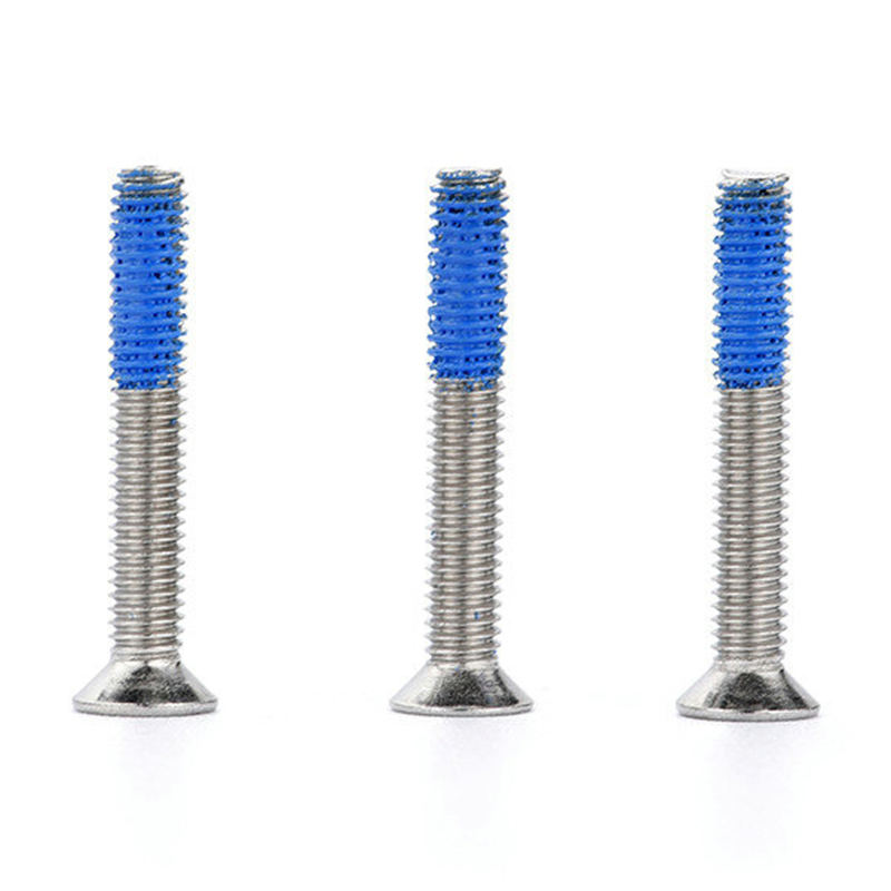 Viti a macchina PH2 a testa svasata in acciaio inossidabile M3 con toppa in nylon Viti a macchina PH2 a testa svasata in acciaio inossidabile M3 con toppa in nylon