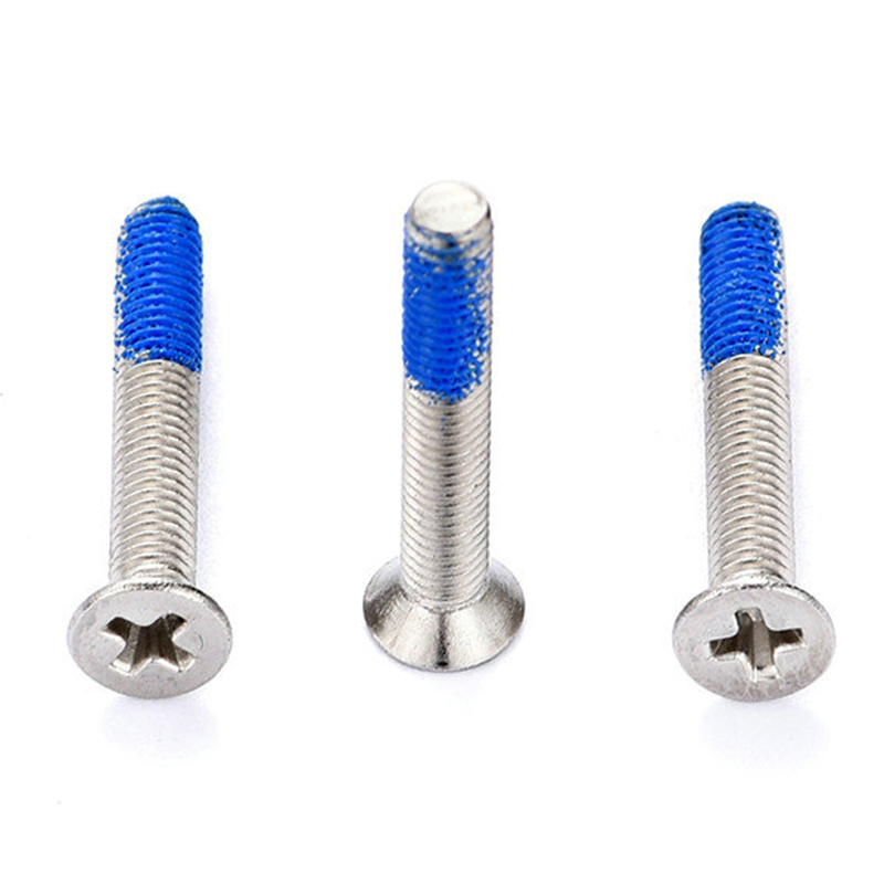 Viti a macchina PH2 a testa svasata in acciaio inossidabile M3 con toppa in nylon Viti a macchina PH2 a testa svasata in acciaio inossidabile M3 con toppa in nylon
