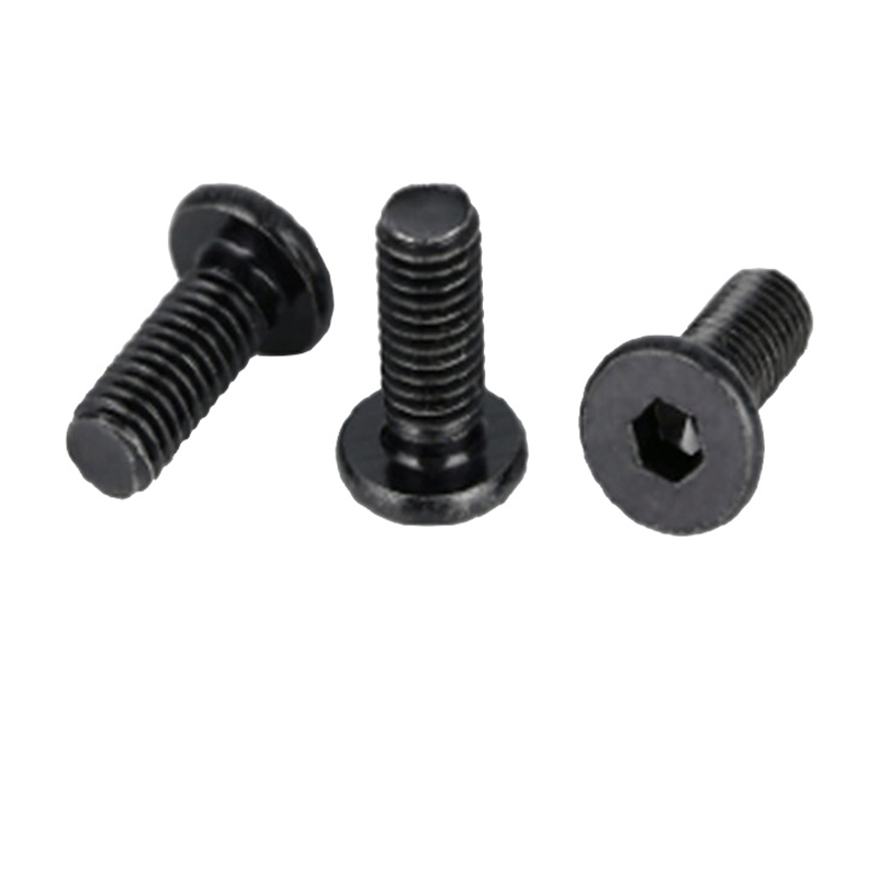 Vite a testa wafer con esagono incassato m4 con rivestimento in zinco nero di vendita calda Vite a testa wafer con esagono incassato m4 con rivestimento in zinco nero di vendita calda