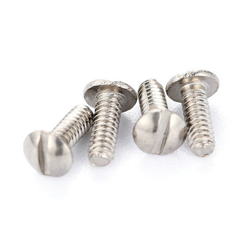 Microvite a testa tonda con taglio in acciaio inox Microvite a testa tonda con taglio in acciaio inox
