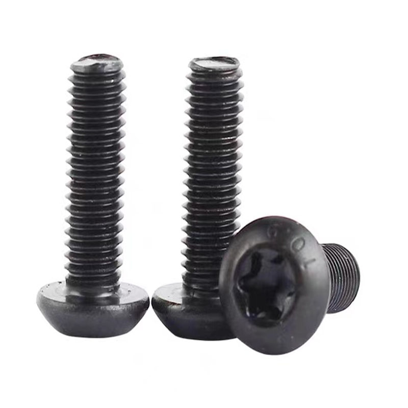 Vite a testa tonda torx in acciaio inossidabile nero di grado 10,9 m8 Vite a testa tonda torx in acciaio inossidabile nero di grado 10,9 m8