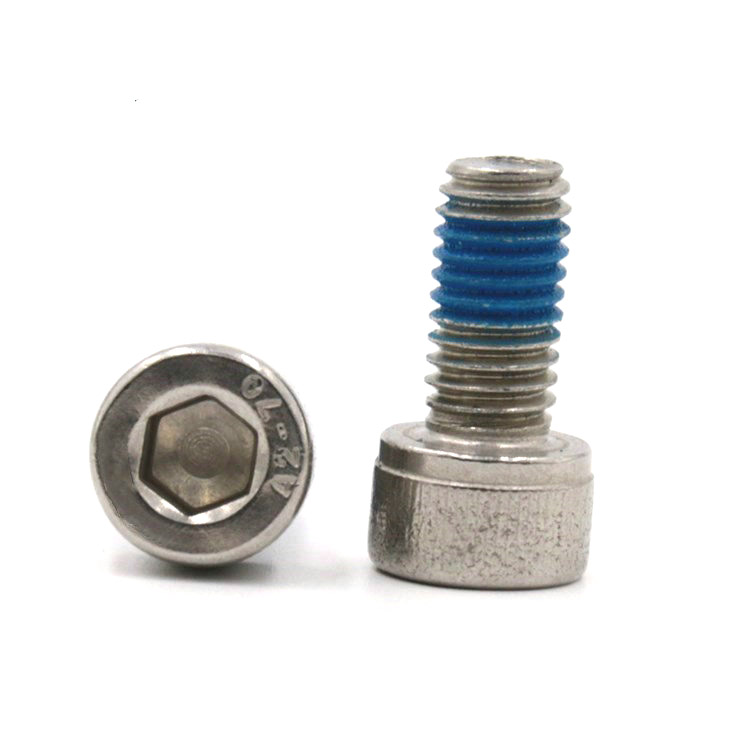 Vite a testa esagonale in acciaio inox 304 con toppa in nylon Vite a testa esagonale in acciaio inox 304 con toppa in nylon